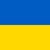 Hier sehen Sie die zweigeteilte ukrainische Flagge