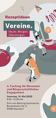 Titelbild 4. Fachtag für Ehrenamt und Bürgerschaftliches Engagement Titelbild Fachtag Rezeptideen Vereine