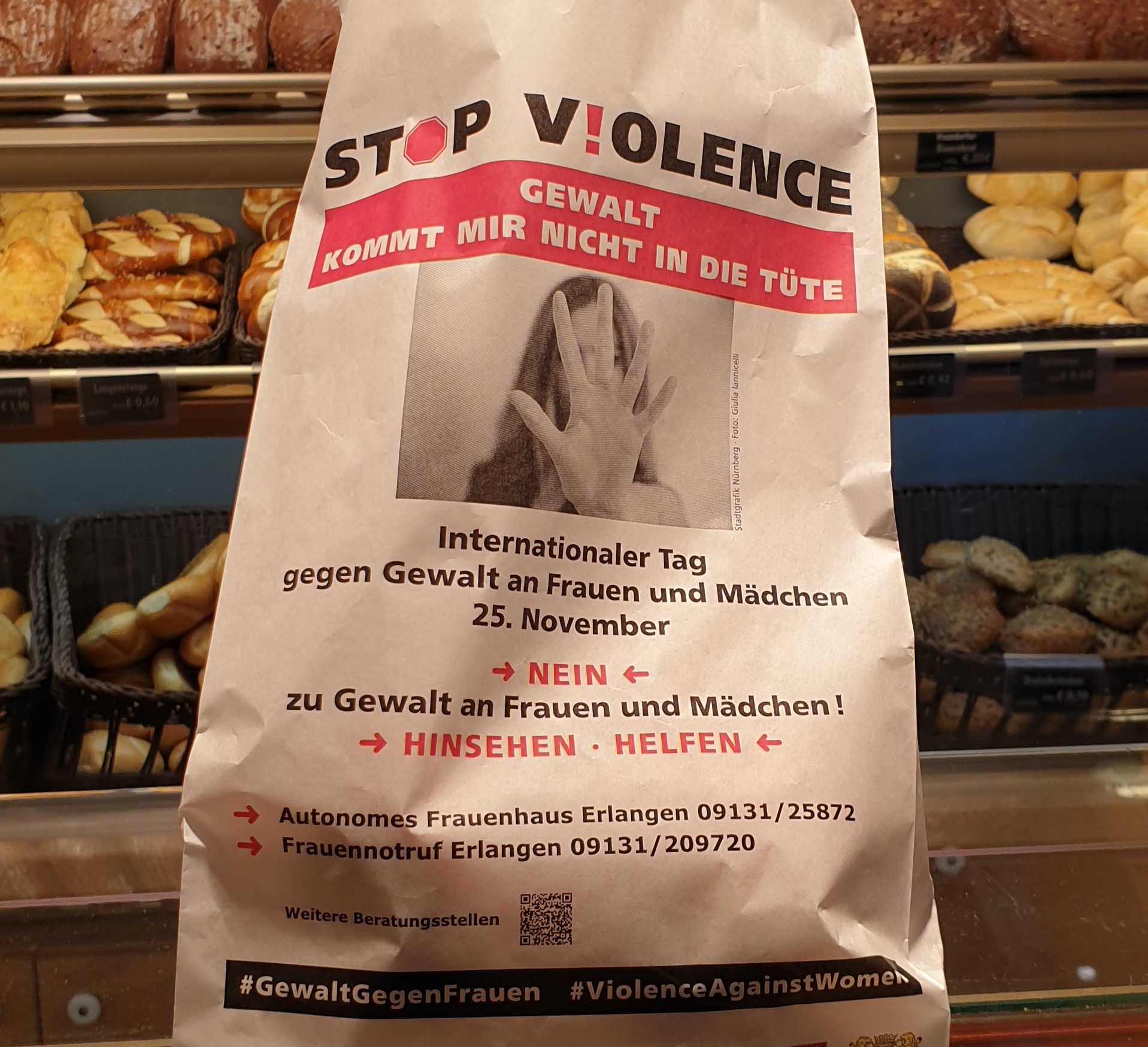Aktionen zum internationalen Tag gegen Gewalt an Frauen