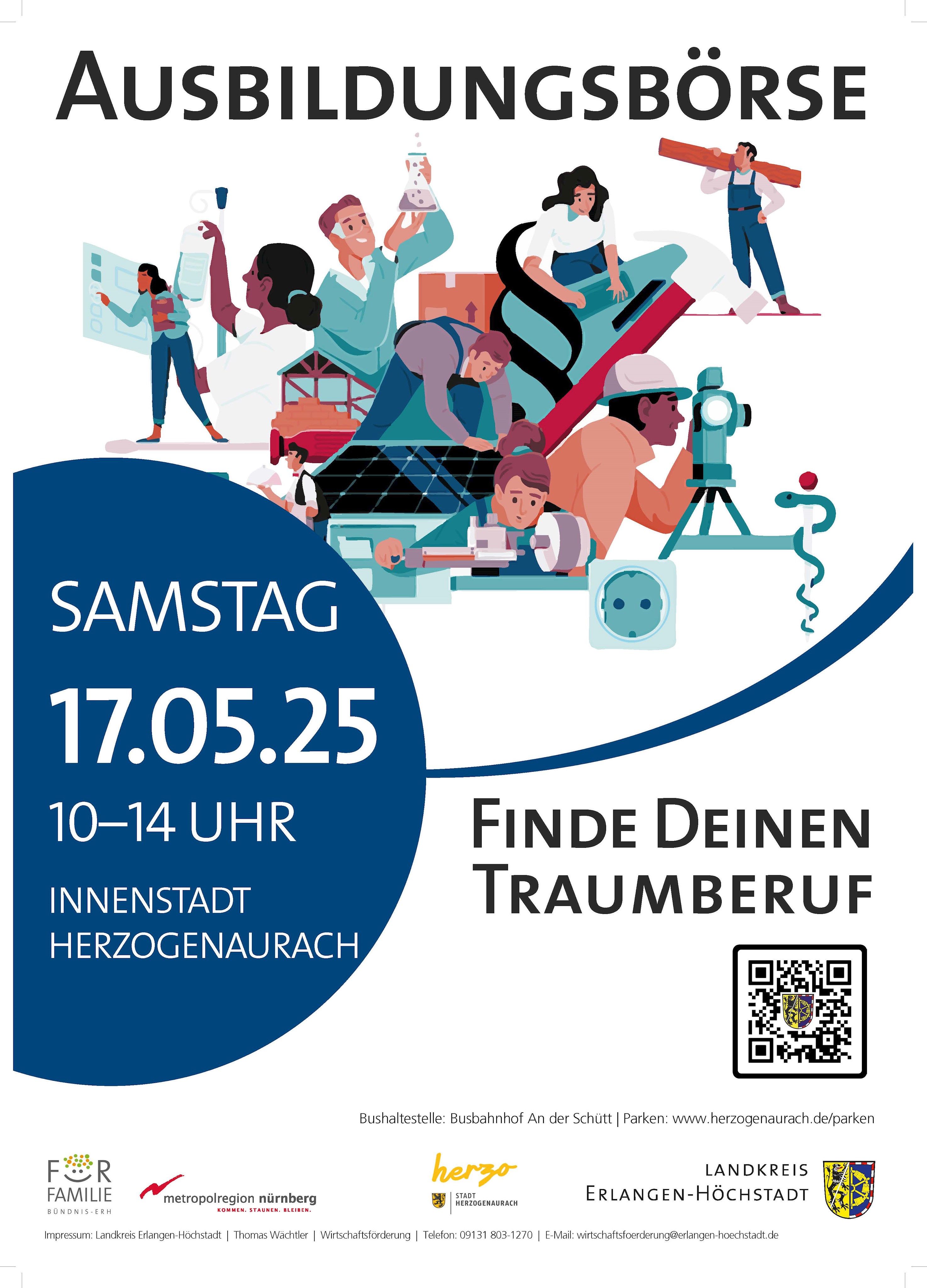 Landkreisweite Ausbildungsbörse am 17. Mai in Herzogenaurach