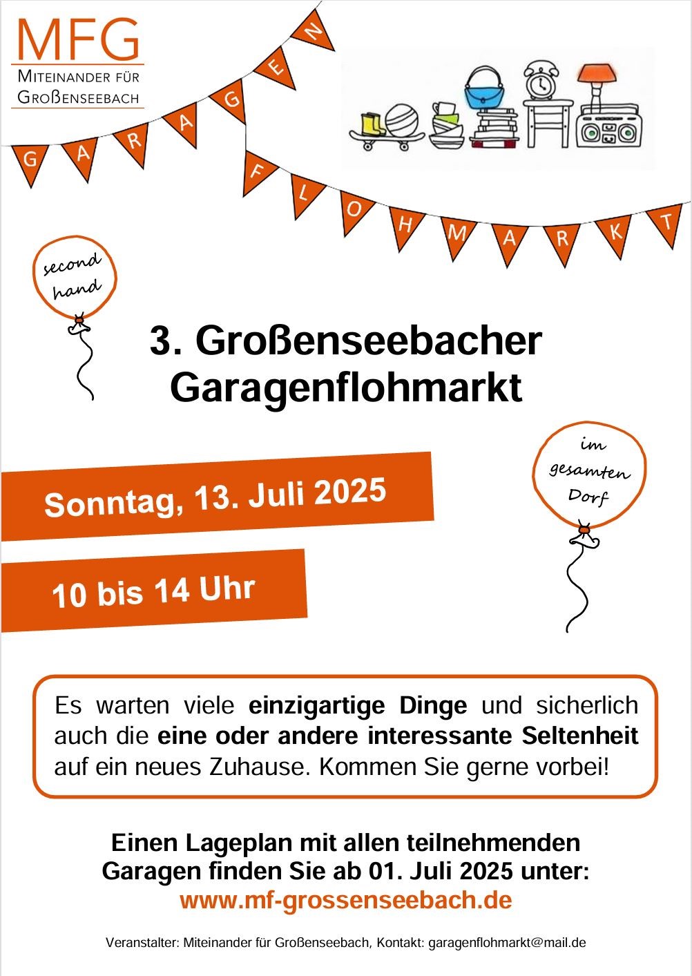 Großenseebacher Garagenflohmarkt 