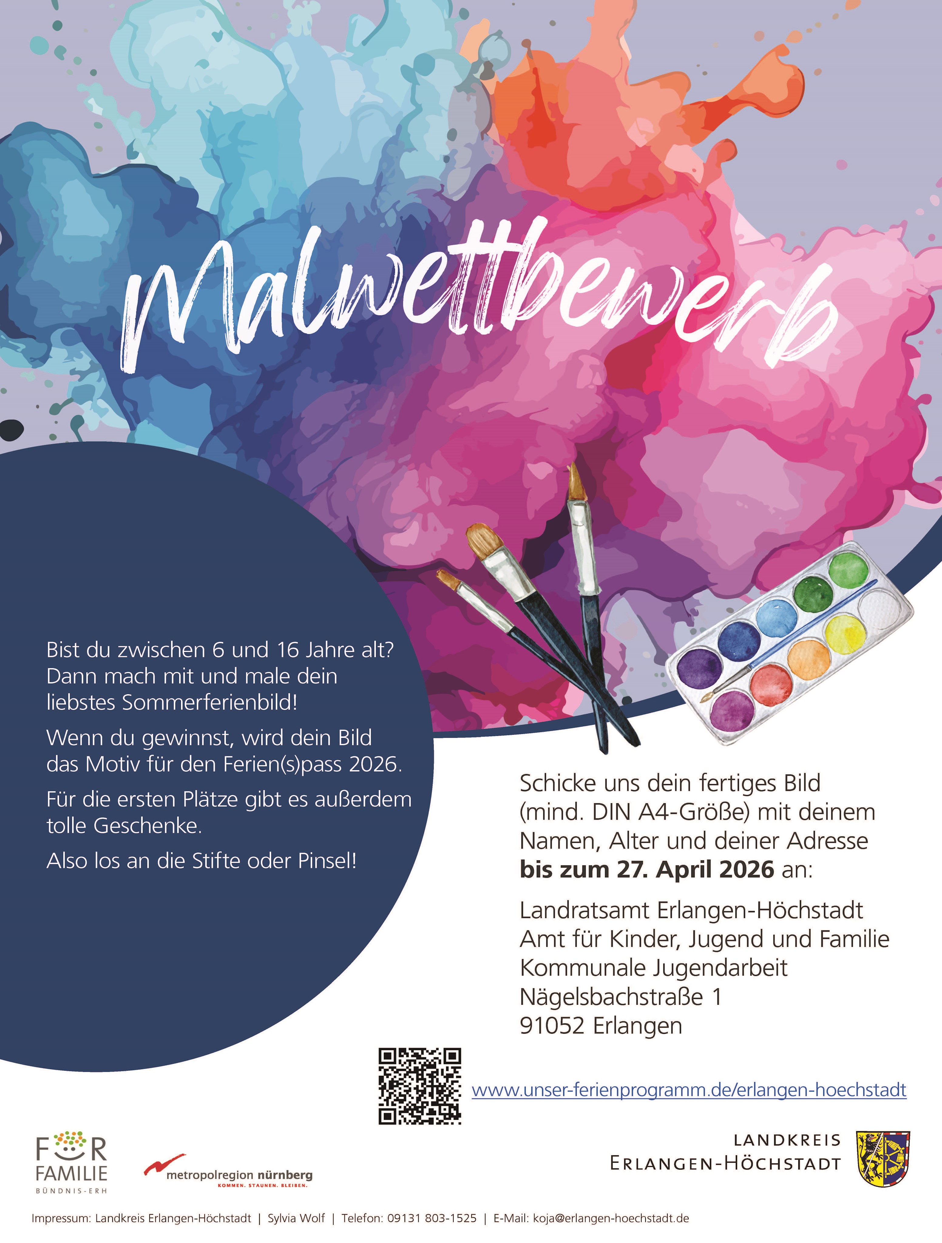 Malwettbewerb zum Ferienpass 2026