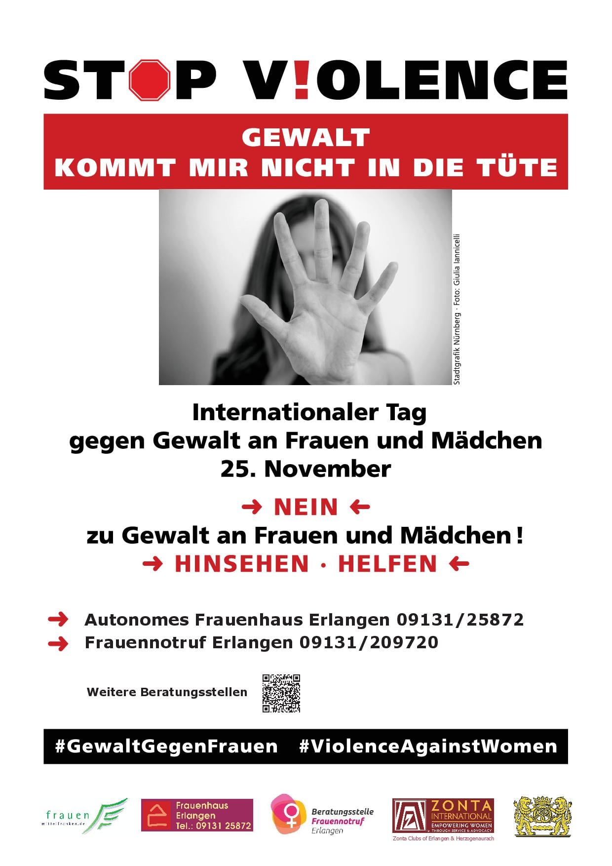 Brottütenaktion zum Internationen Tag gegen Gewalt an Frauen am 25. November 2020